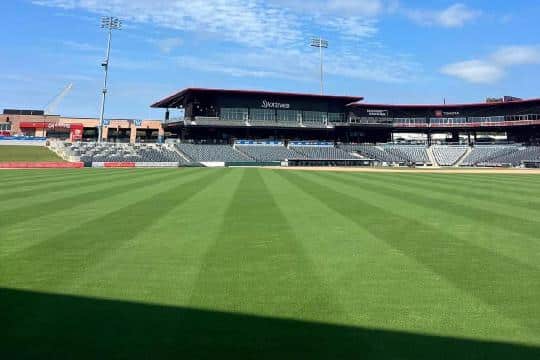 a baseball stadium